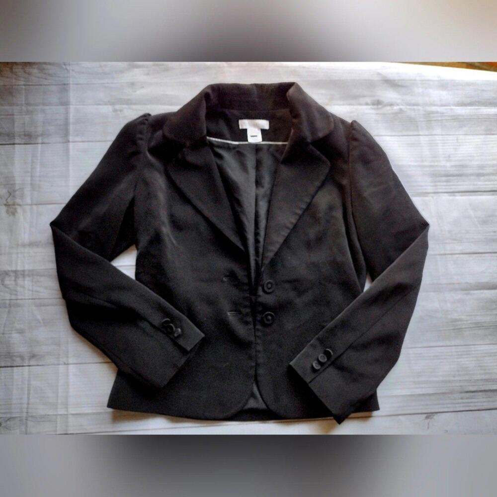 White House Black Market Blazer Jacket in Black Sz 8